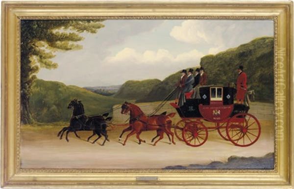 Birmingham And London Royal Mail Carriage Oil Painting by David (of York) Dalby