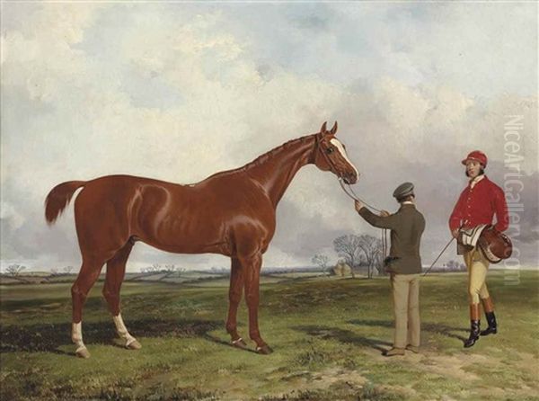 Colonel White's Kildare Before The Kilrue Cup, Dublin, 1852 by John Dalby