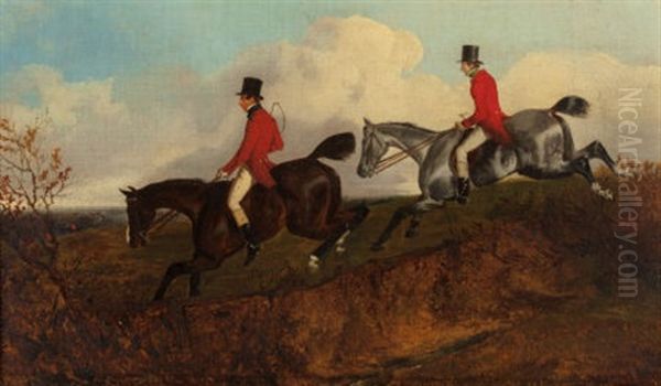 Edward Lister On Brown Horse Oil Painting by John Dalby