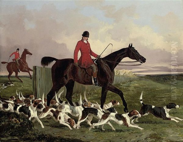 Leading Out The Pack Oil Painting by John Dalby