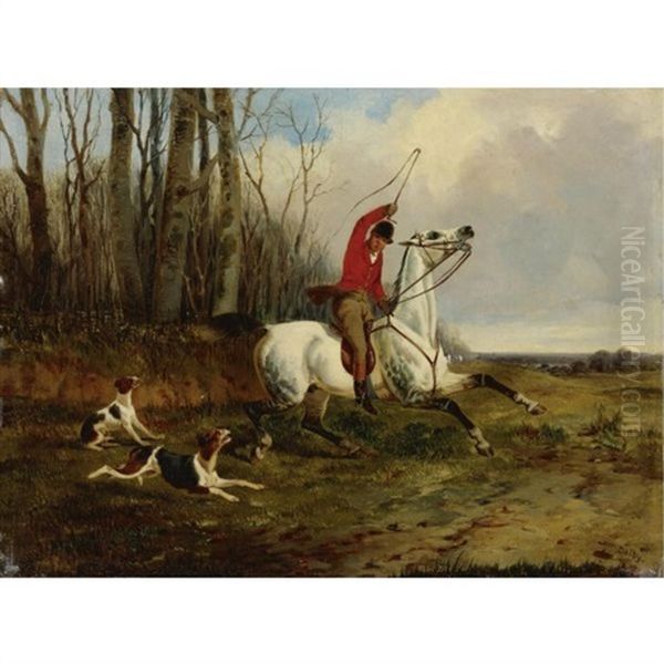 The Huntsman (+ The Whip; 2 Works) Oil Painting by John Dalby