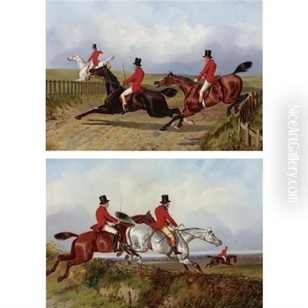 Clearing The Bank (+ Crossing The Road; 2 Works) Oil Painting by John Dalby