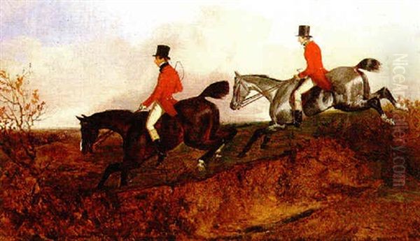 Edward Lister And The Hunt Oil Painting by John Dalby