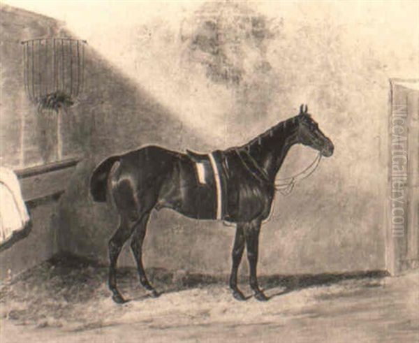 'forester', A Bat Hunter, In A Stable Oil Painting by John Dalby