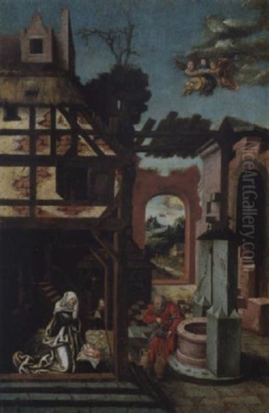 Die Geburt Christi Oil Painting by Cornelis Van Dalem