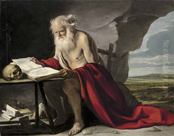 Saint Jerome Oil Painting by Dirk Dalens the Elder