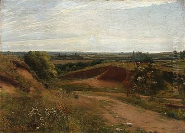 Autumn Landscape Oil Painting by Hans Mathias Halten Dall