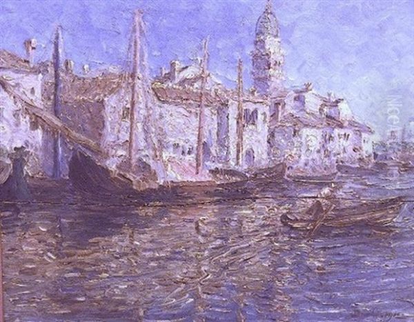 Venise Oil Painting by Edouard-Jean Dambourgez