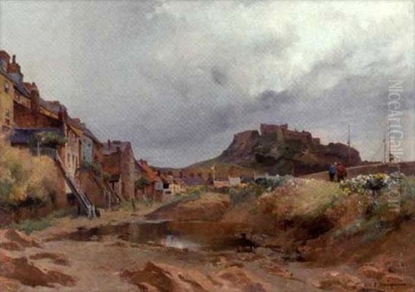 Chateau A Jersey Oil Painting by Emile Charles Dameron