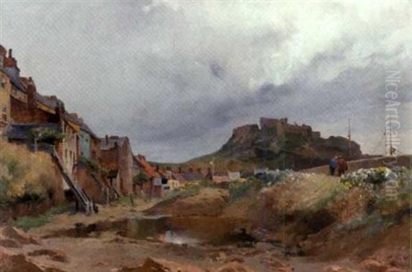 Chateau A Jersey Oil Painting by Emile Charles Dameron