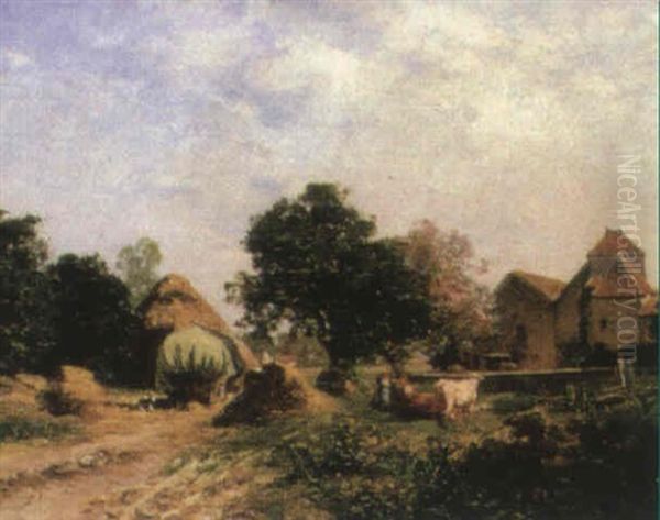 Paysage Champetre Oil Painting by Emile Charles Dameron