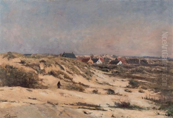 Villas Dans Les Dunes Oil Painting by Frans Van Damme