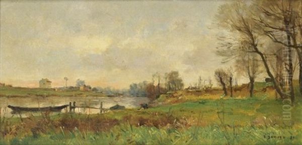 L'ile Saint-ouen by Pierre Emmanuel Eugene Damoye