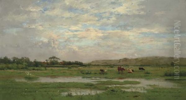 Prairies Inondees, Pas De Calais by Pierre Emmanuel Eugene Damoye