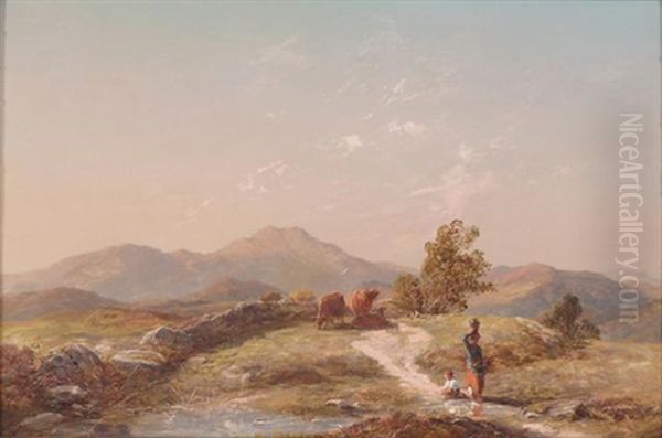 A Beautiful Vista Oil Painting by Thomas Danby