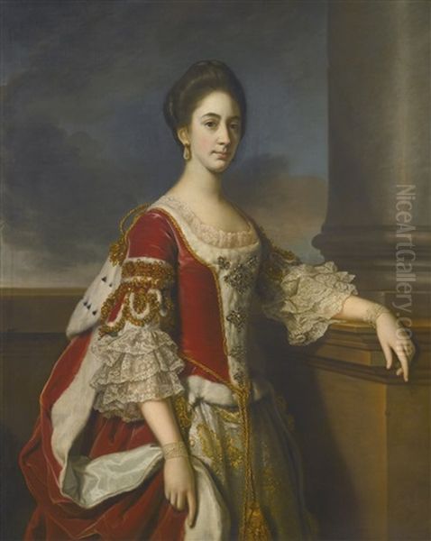 Portrait Of Lady Elizabeth Compton, Later Countess Of Burlington Oil Painting by Nathaniel Dance Holland (Sir)