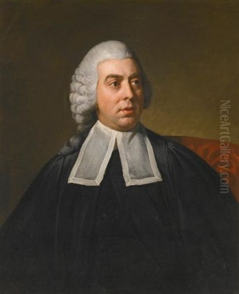 Portrait Of John Lee (1733-1793), Attorney-general, Wearing Legal Robes Oil Painting by Nathaniel Dance Holland (Sir)