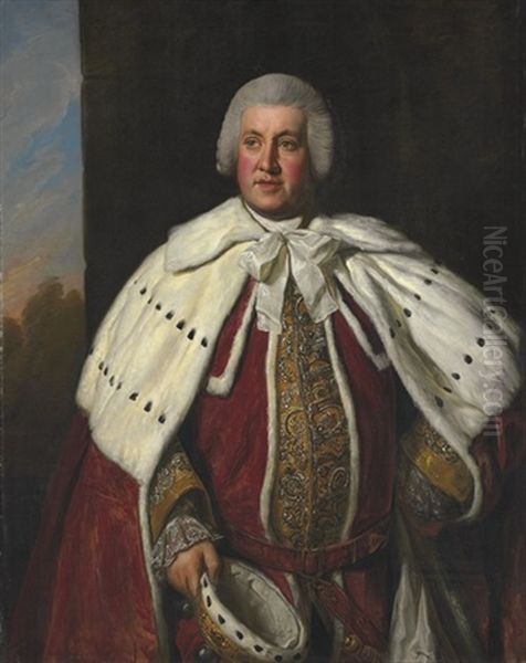 Portrait Of John Bligh Oil Painting by Nathaniel Dance Holland (Sir)