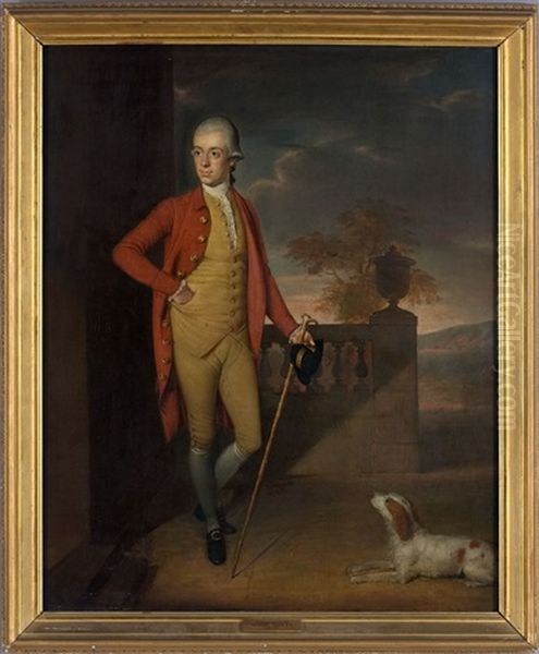 Portrait Of Ronald Crawford Oil Painting by Nathaniel Dance Holland (Sir)