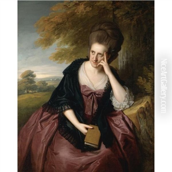 Portrait Of Elizabeth Southwell Oil Painting by Nathaniel Dance Holland (Sir)