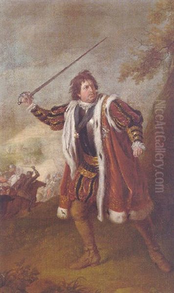 Portrait Of David Garrick As Richard Iii Oil Painting by Nathaniel Dance Holland (Sir)