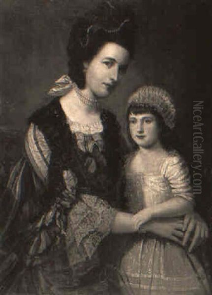 Mother And Child by Nathaniel Dance Holland (Sir)