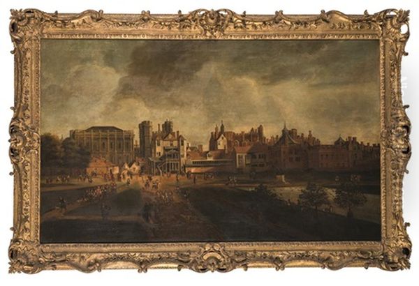 View Of Whitehall Oil Painting by Hendrick Danckerts