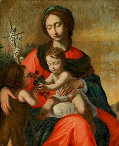 Madonna Mit Jesusknaben Und Johannes Dem Taufer Oil Painting by Cesare Dandini