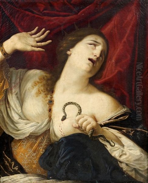 La Mort De Cleopatre Oil Painting by Cesare Dandini