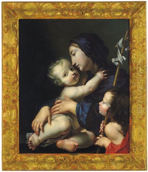 Madonna Con Bambino E San Giovannino by Cesare Dandini