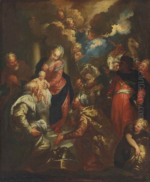 The Adoration Of The Magi Oil Painting by Pietro Dandini