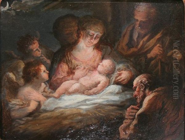 Adoration Des Bergers Oil Painting by Pietro Dandini