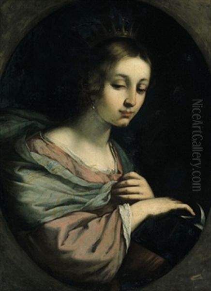 Santa Caterina Oil Painting by Pietro Dandini