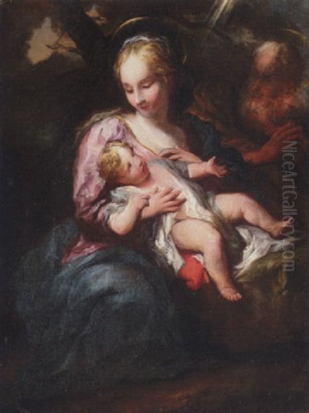 The Holy Family Oil Painting by Pietro Dandini