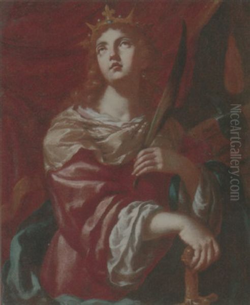 Saint Catherine Oil Painting by Pietro Dandini