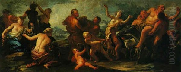 Bacchanal Oil Painting by Pietro Dandini