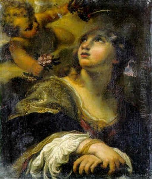 Saint Dorothea Oil Painting by Pietro Dandini