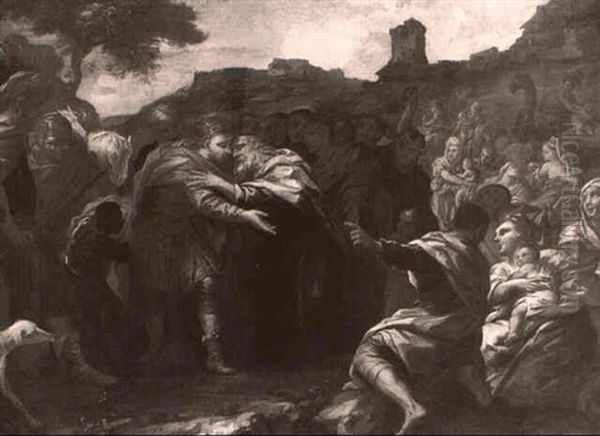 The Reconciliation Of Jacob With Laban by Pietro Dandini