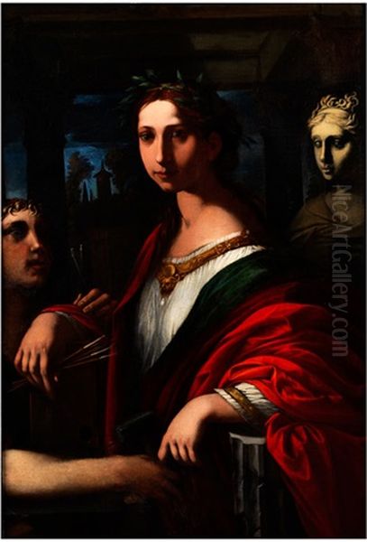 Allegorie Der Kunste Oil Painting by Vincenzo Dandini