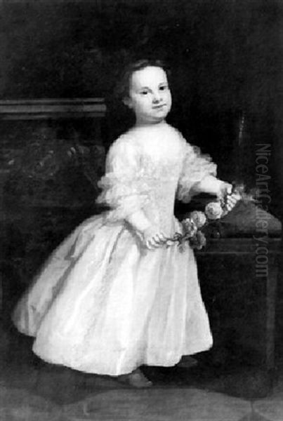 Portrait Of A Child Oil Painting by Bartholomew Dandridge