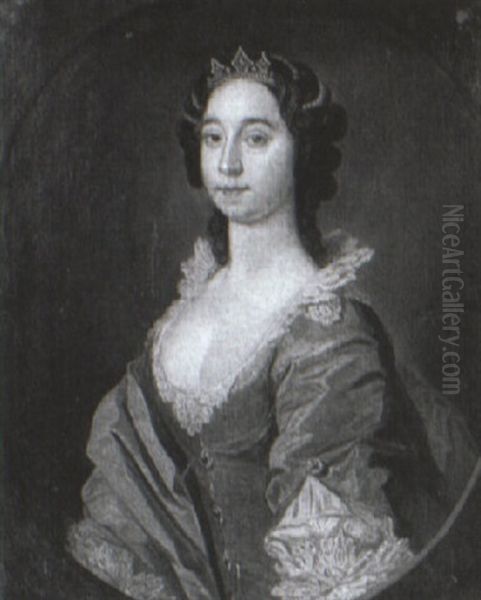 Portrait Of A Lady Oil Painting by Bartholomew Dandridge