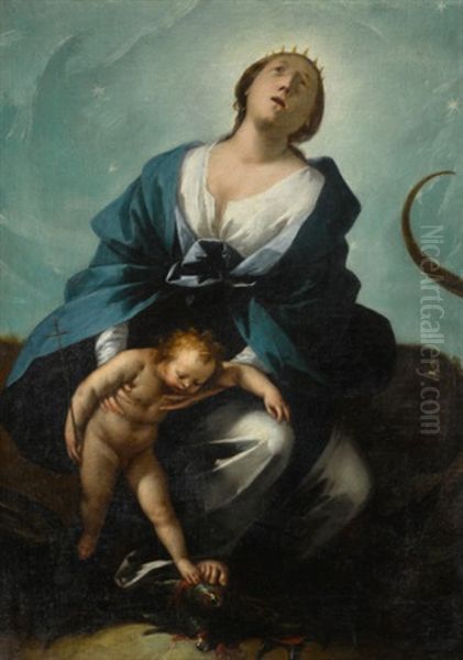 The Madonna Of The Apocalypse Oil Painting by Giovanni Stefano Danedi