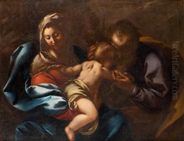 La Sainte Famille Oil Painting by Giovanni Stefano Danedi