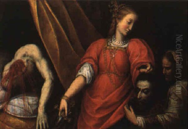 Salome Oil Painting by Giovanni Stefano Danedi