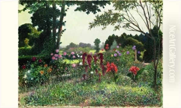 Le Jardin Fleuri Oil Painting by Henri Camille Danger