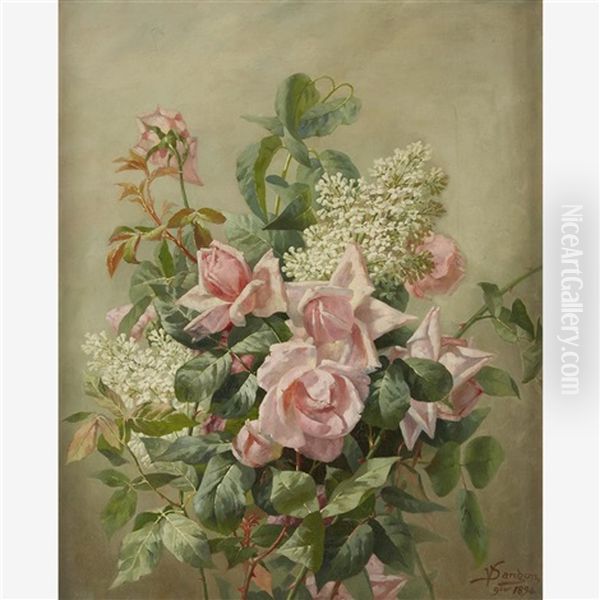 Roses Oil Painting by Victor Dangon