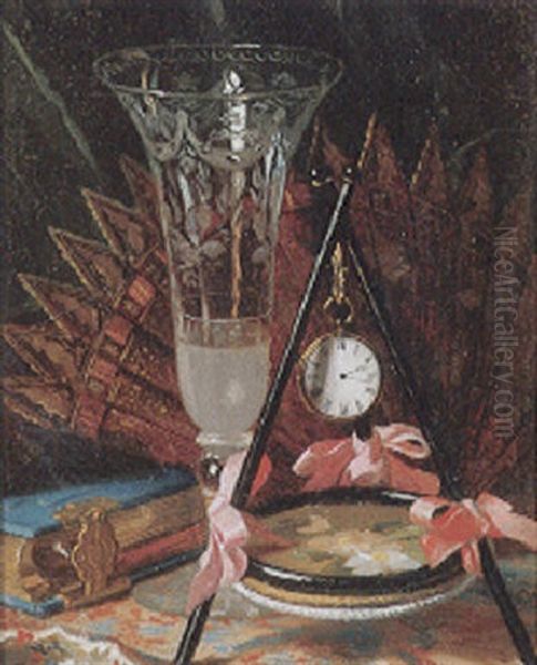 Biedermeierliches Stilleben Oil Painting by Josef Danhauser