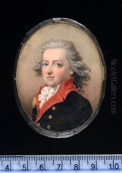 John Cockburn Wearing The Uniform Of A Junior Officer Of The Royal Regiment Of Artillery Oil Painting by Abraham Daniel