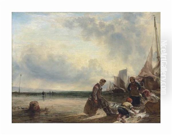 Morning - Boulogne Oil Painting by William Daniell