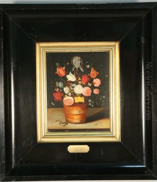 Still Life Floral Oil Painting by Andries Daniels